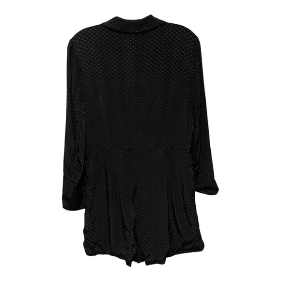 Bardot Size 8 Skyline Long Sleeve V Plunge Black Romper - Picture 5 of 7